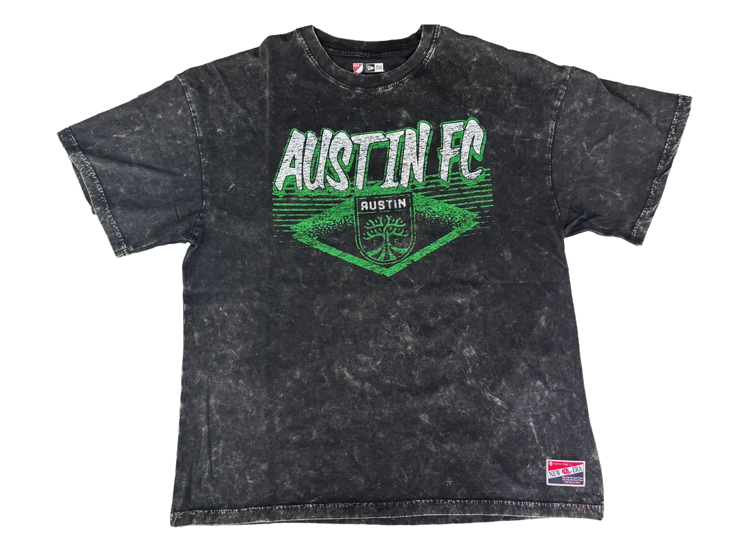 AUSTIN FC WOMENS OVERSIZED MINERAL WASH TEE BLACK