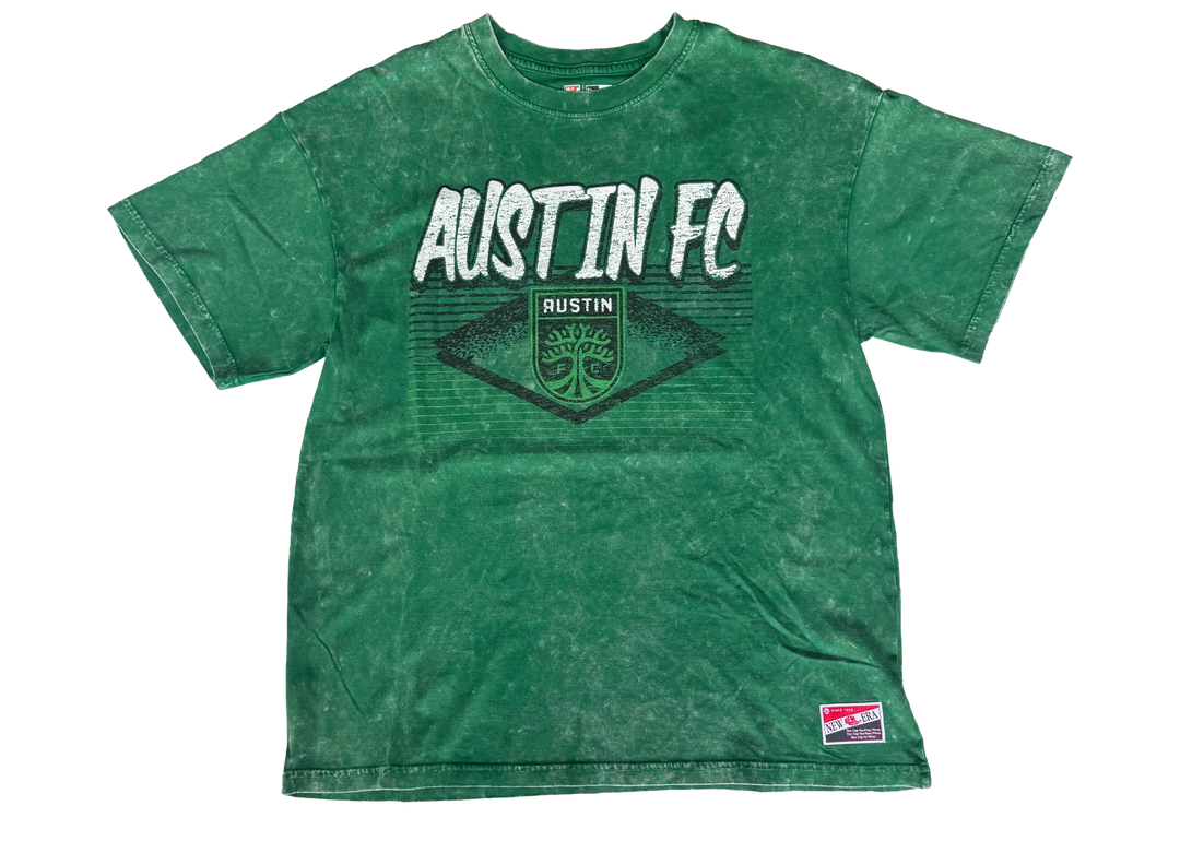 AUSTIN FC WOMENS OVERSIZED MINERAL WASH TEE GREEN