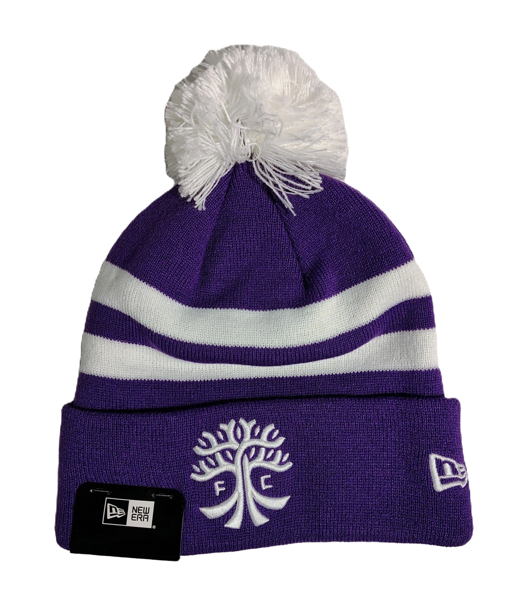 AUSTIN FC PURPLE POM KNIT SECONDARY CREST BEANIE