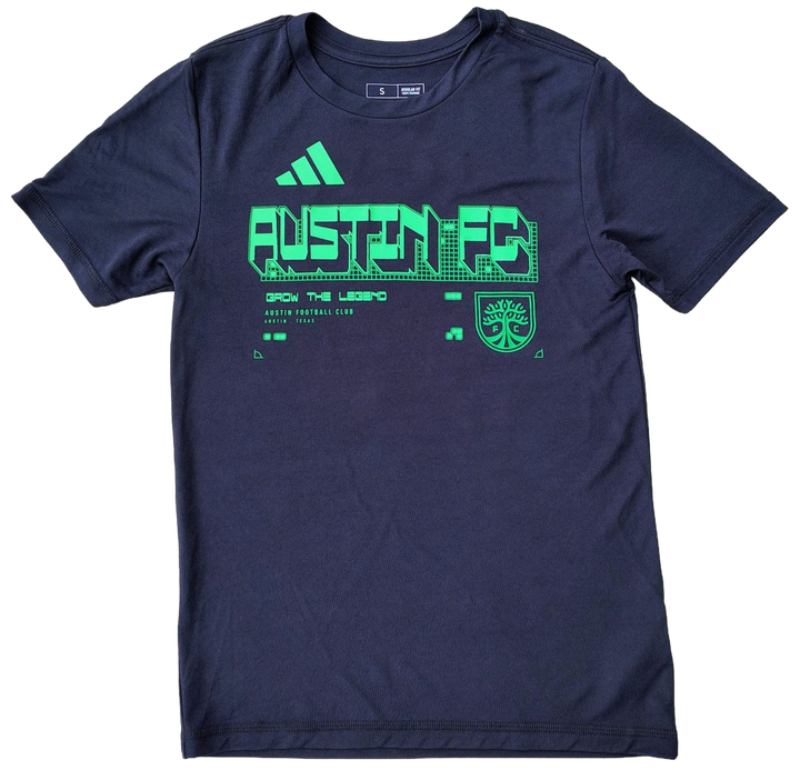 AUSTIN FC YOUTH 2026 DIGITAL PREGAME TEE