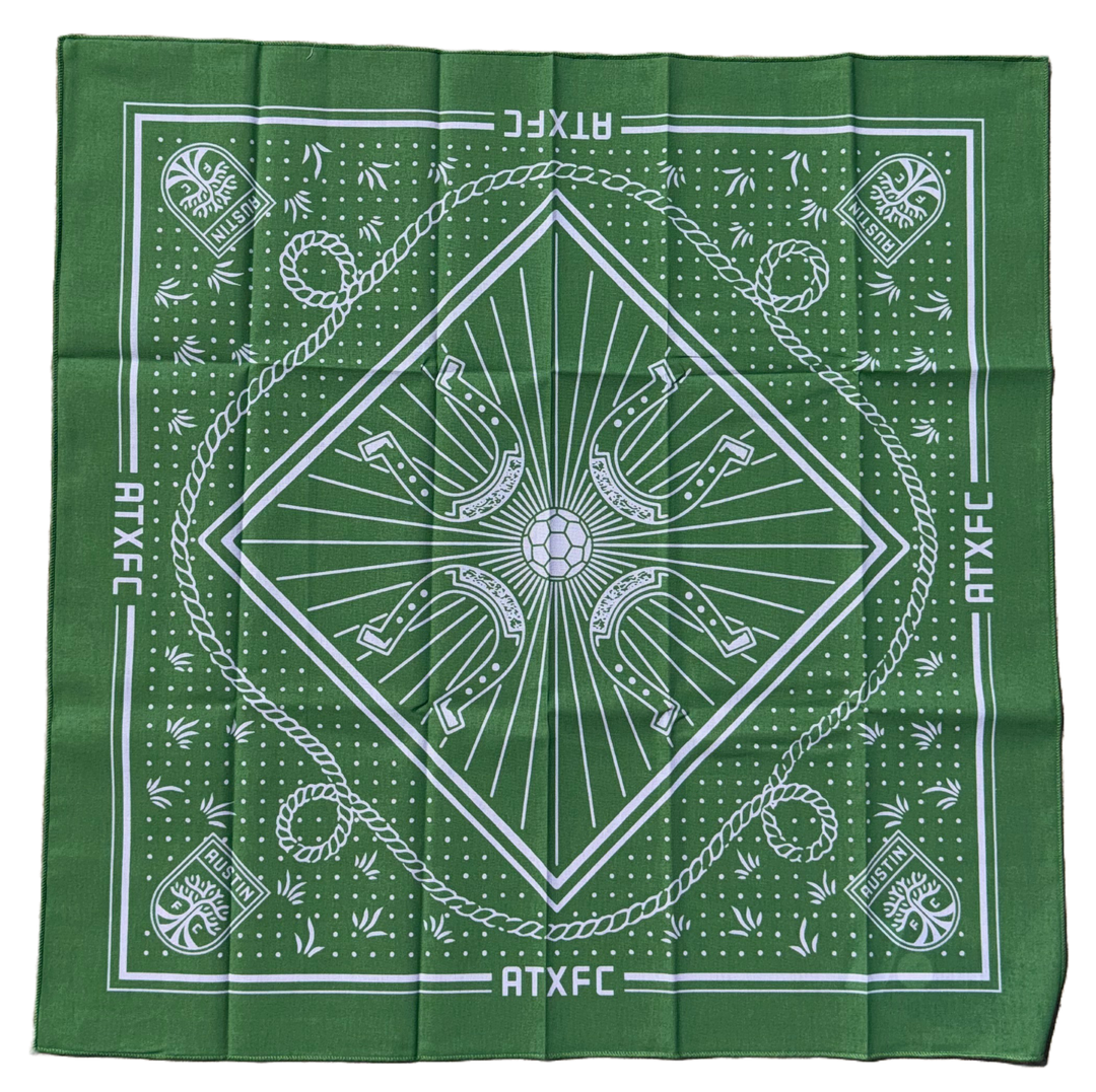 AUSTIN FC GREEN HORSESHOE BANDANA