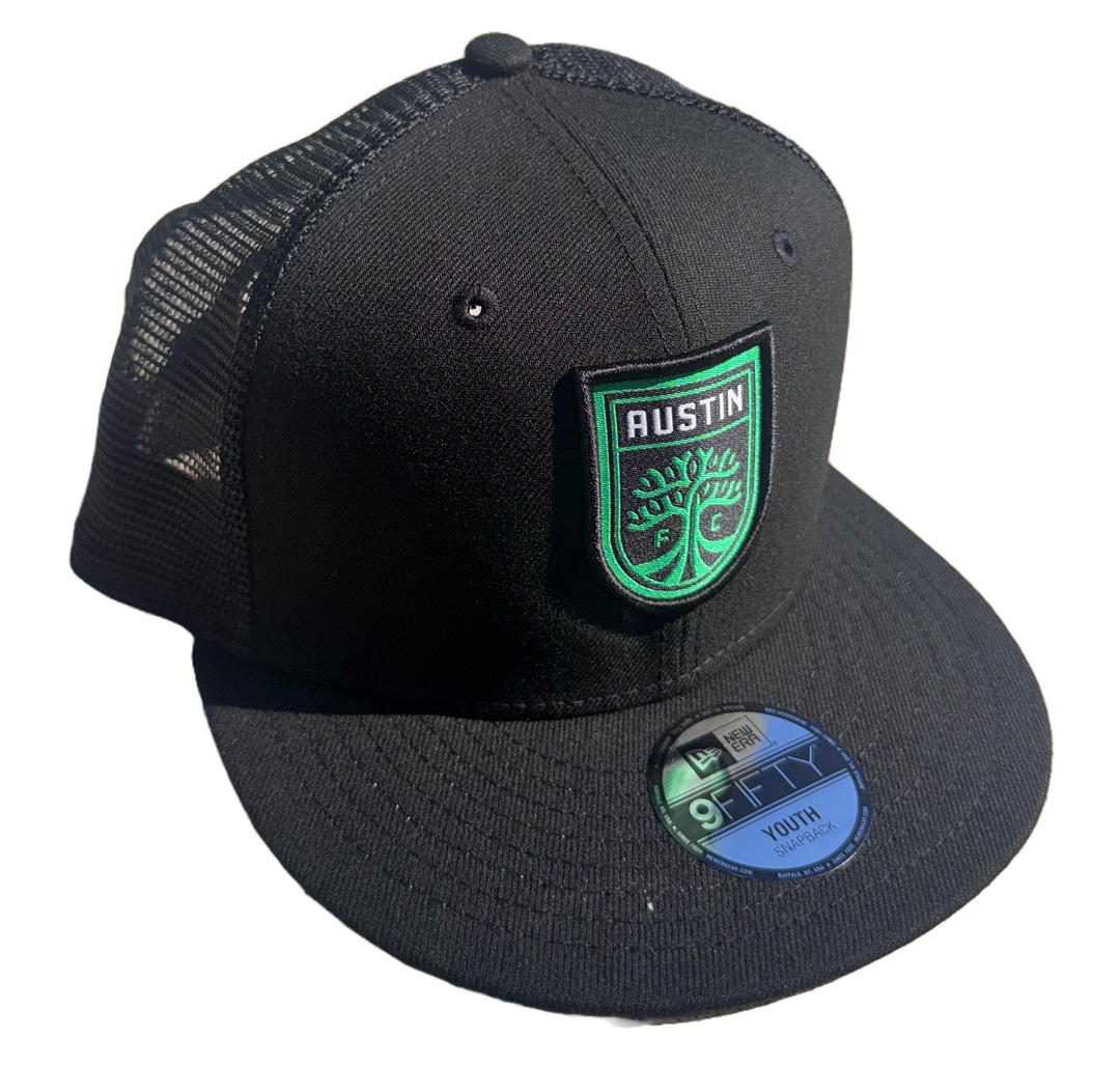 AUSTIN FC YOUTH 950 BLACK TRUCKER HAT