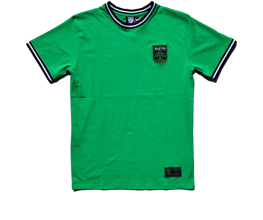 AUSTIN FC GREEN RINGER CREST TEE