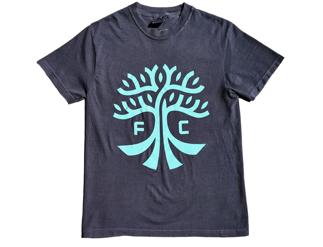 AUSTIN FC PEPPER SECONDARY CREST MINT LOGO TEE