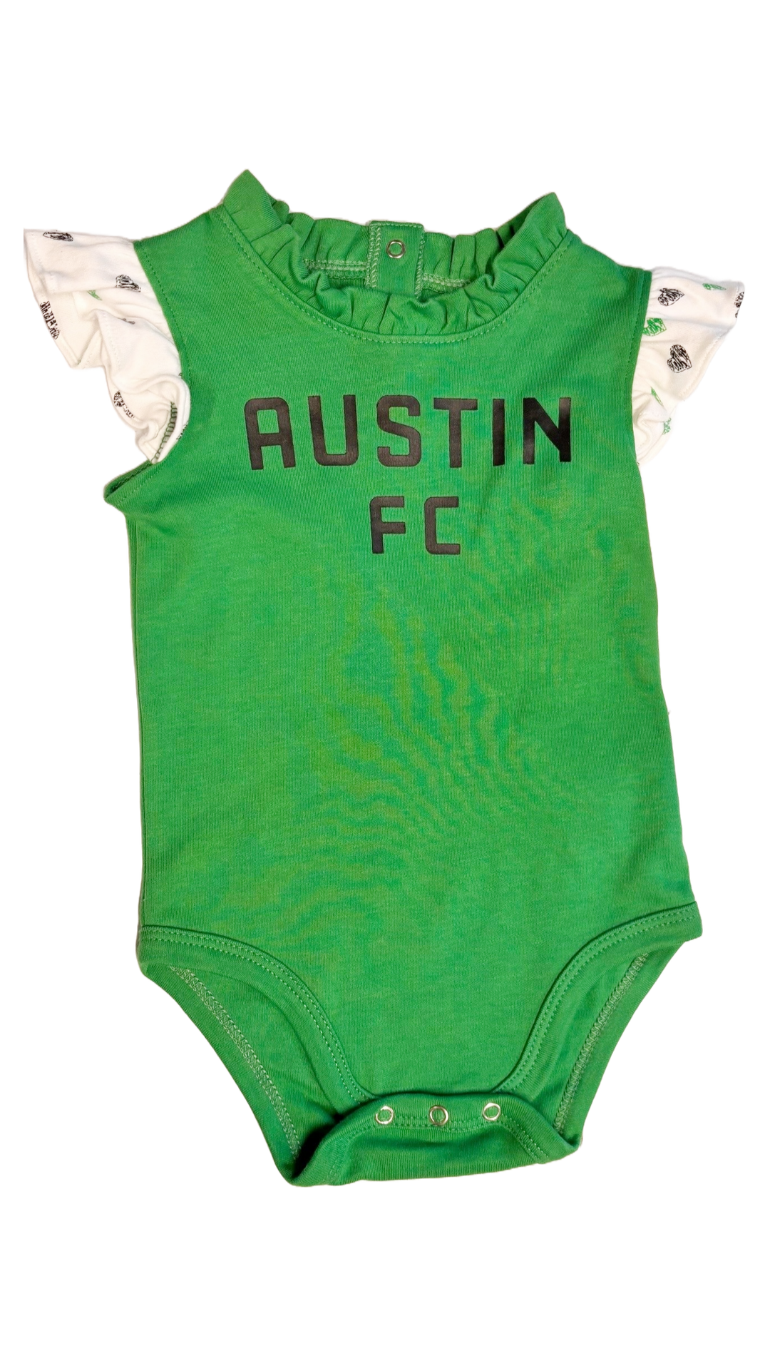 AUSTIN FC CREEPER RUFFLE TAKE A BOW 2 SET