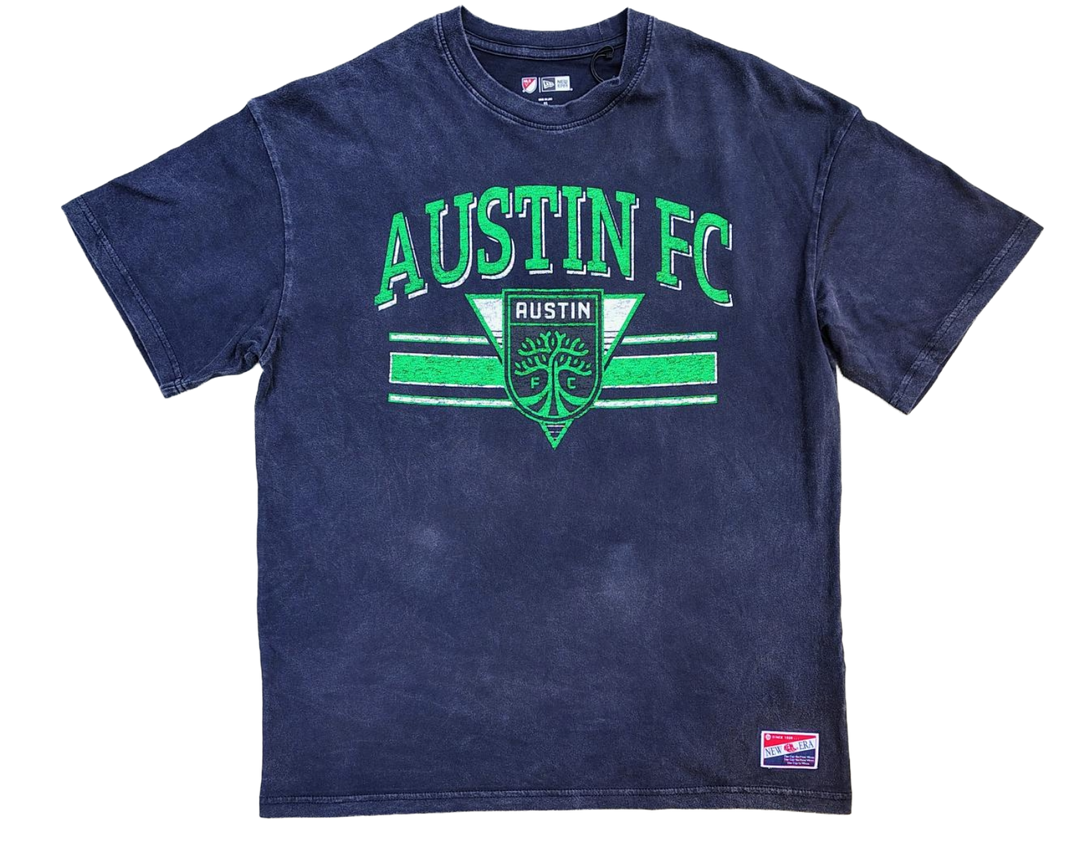 AUSTIN FC WMS STONEWASHED OVERSIZED BLACK TEE