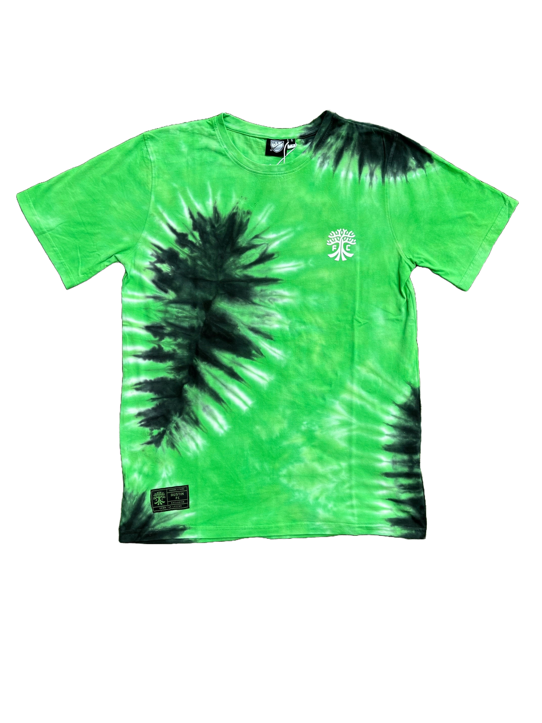 AUSTIN FC GROOVY TIE DYE GREEN SPIRAL FOOTBALL CLUB